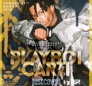Playboi Carti Domenica Just Cavalli Milano