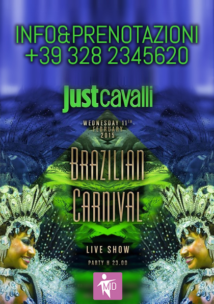 Foto: Mercoledi Brasilian Carnival Just Cavalli Milano