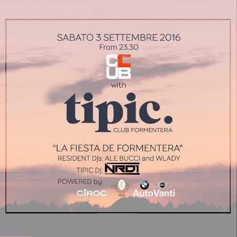 Formentera Tipic al The Club Milano - Milanoindiscoteca