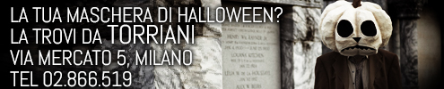 Maschere Halloween da Torriani Milano