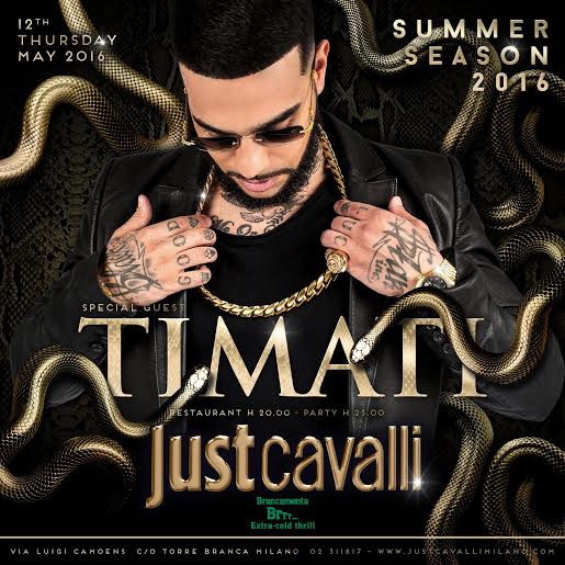 Timati Just Cavalli Milano - Milanoindiscoteca