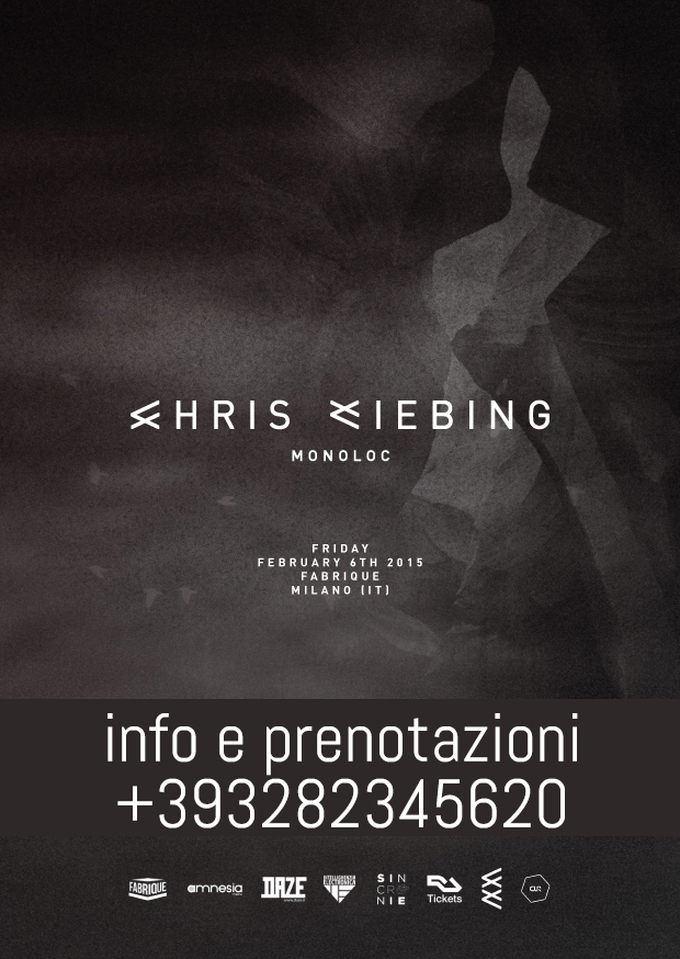 Chris Liebing Fabrique Milano Venerdì 6 Febbraio
