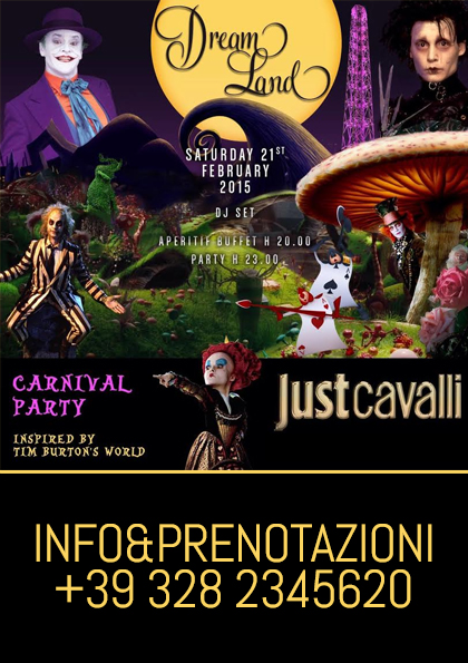 Sabato: Carnevale 2015 Just Cavalli Milano