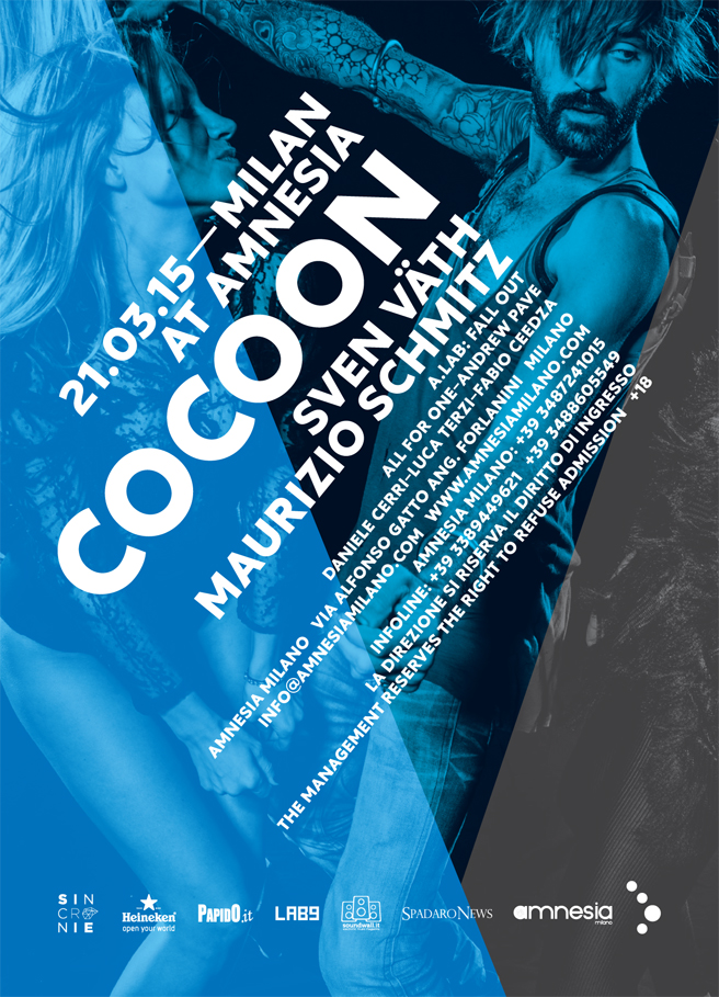 Sabato 21 Marzo Cocoon Sven Vath Amnesia Milano