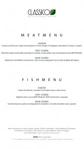 Classico Menù