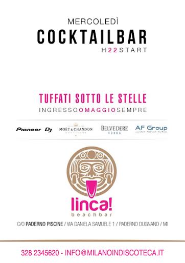 Mercoledì Linca Beach Bar - Milanoindiscoteca