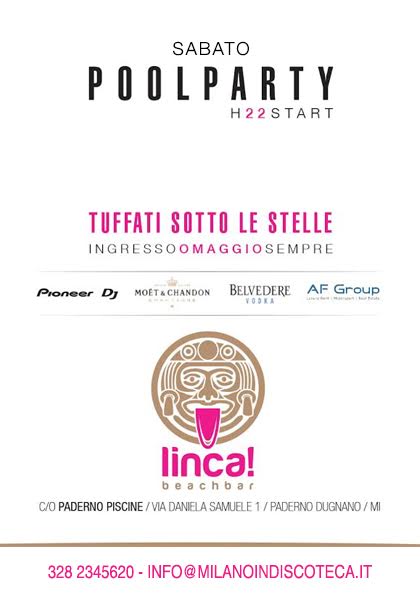 Sabato Linca Beach Piscine Paderno Milano - Milanoindiscoteca