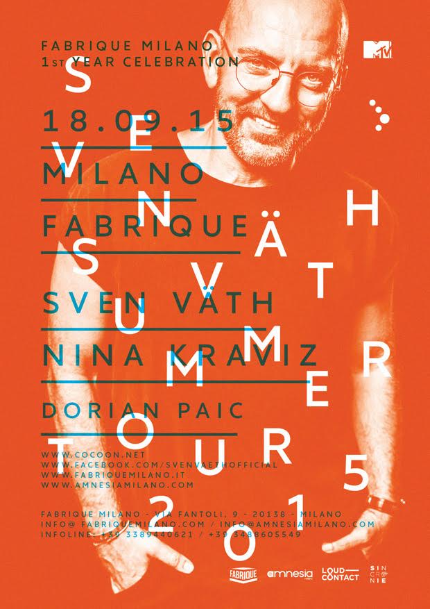 Foto: Sven Vath e Nina Kraviz Fabrique Milano