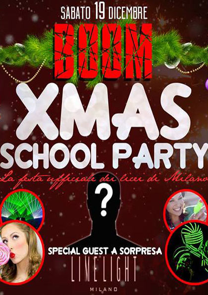 Foto: Boom Christmas School Party Limelight Milano