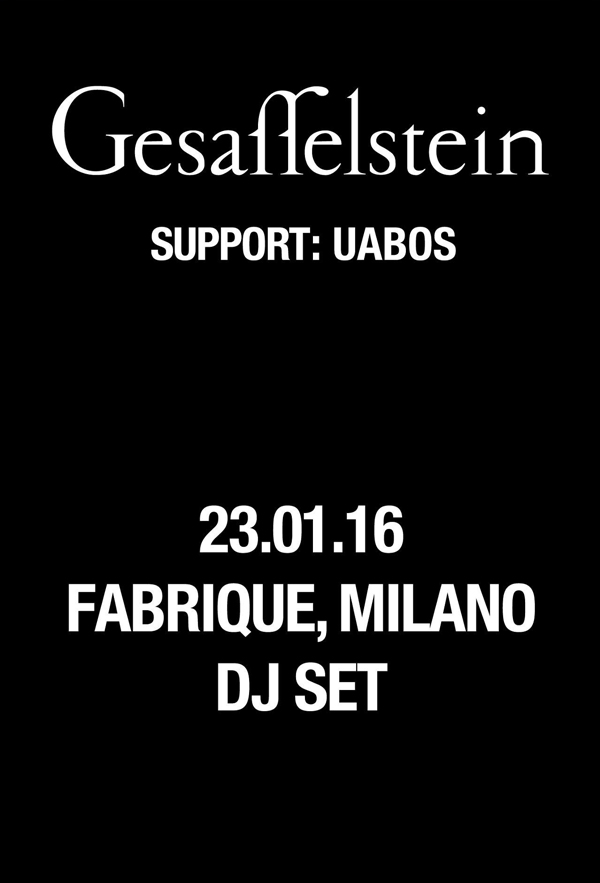 Gesaffelstein Fabrique Milano