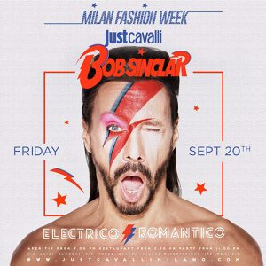bob sinclar just cavalli 20 settembre 12019