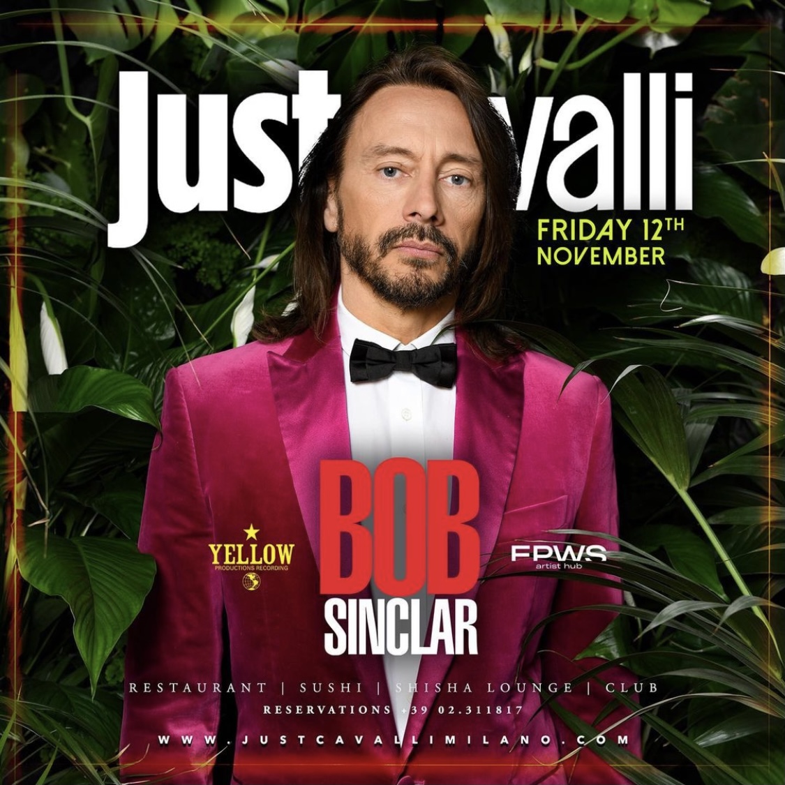 Foto: Bob Sinclar Just Cavalli Milano