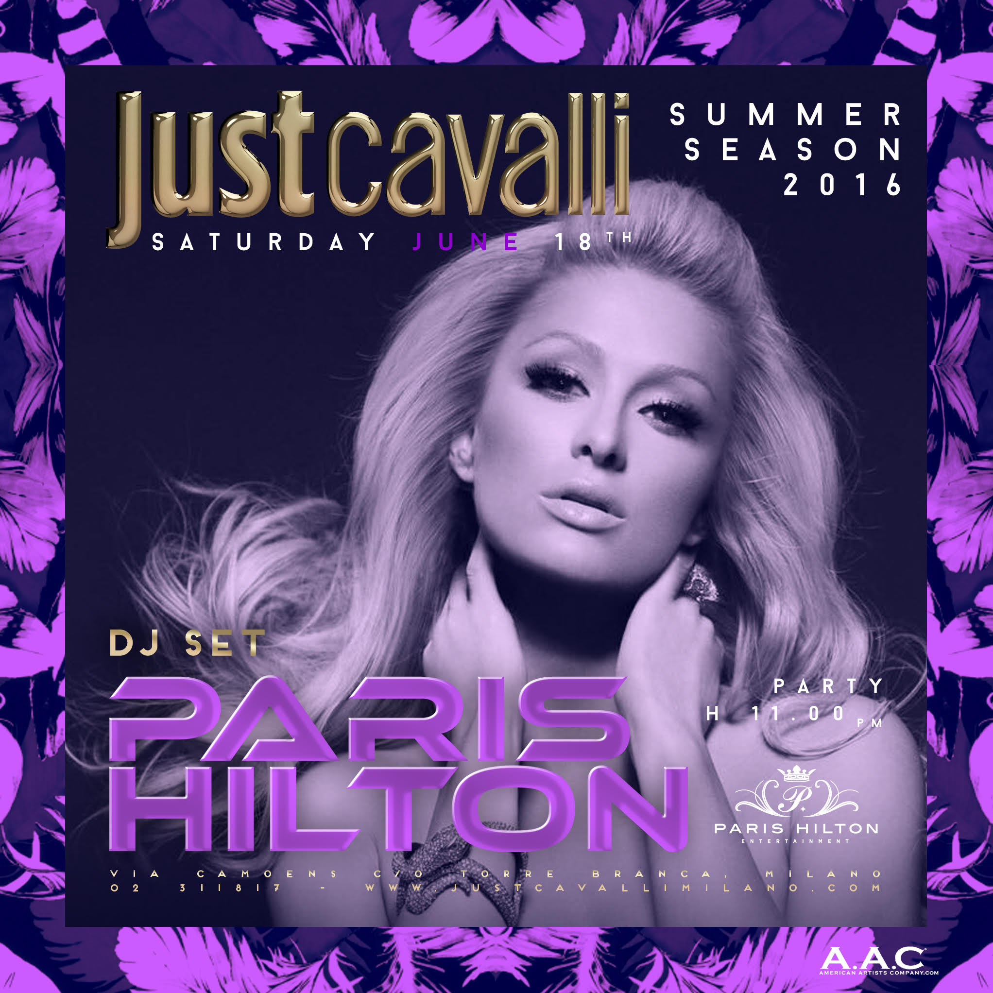 Paris Hilton Just Cavalli Milano - Milanoindiscoteca