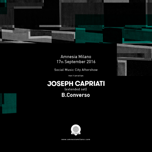 Foto: Joseph Capriati – Social Music City Aftershow – Amnesia Milano