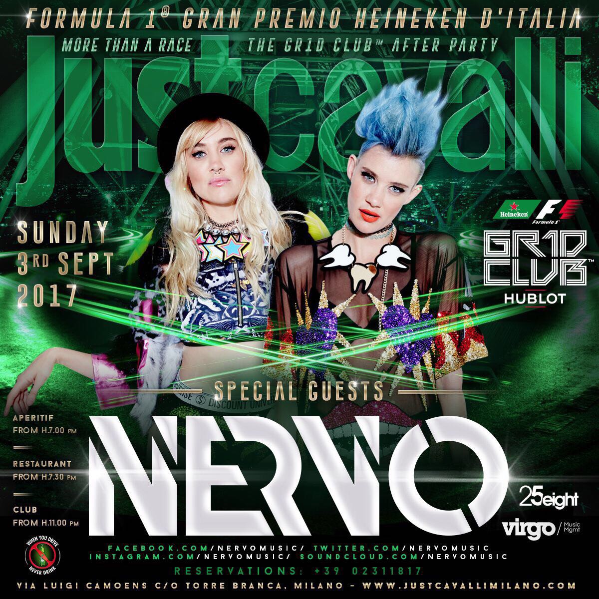 Nervo Just Cavalli Milano Formula 1 Party