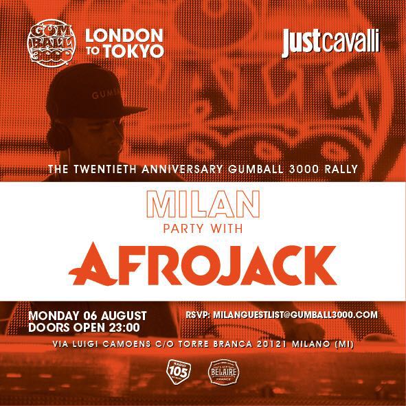 Foto: Lunedì 6 Agosto Afrojack Just Cavalli Milano