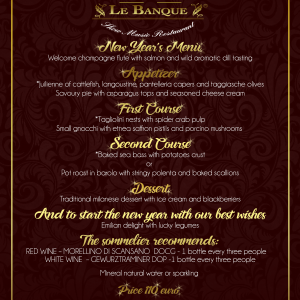 le banque menu capodanno CENA SERVITA eng