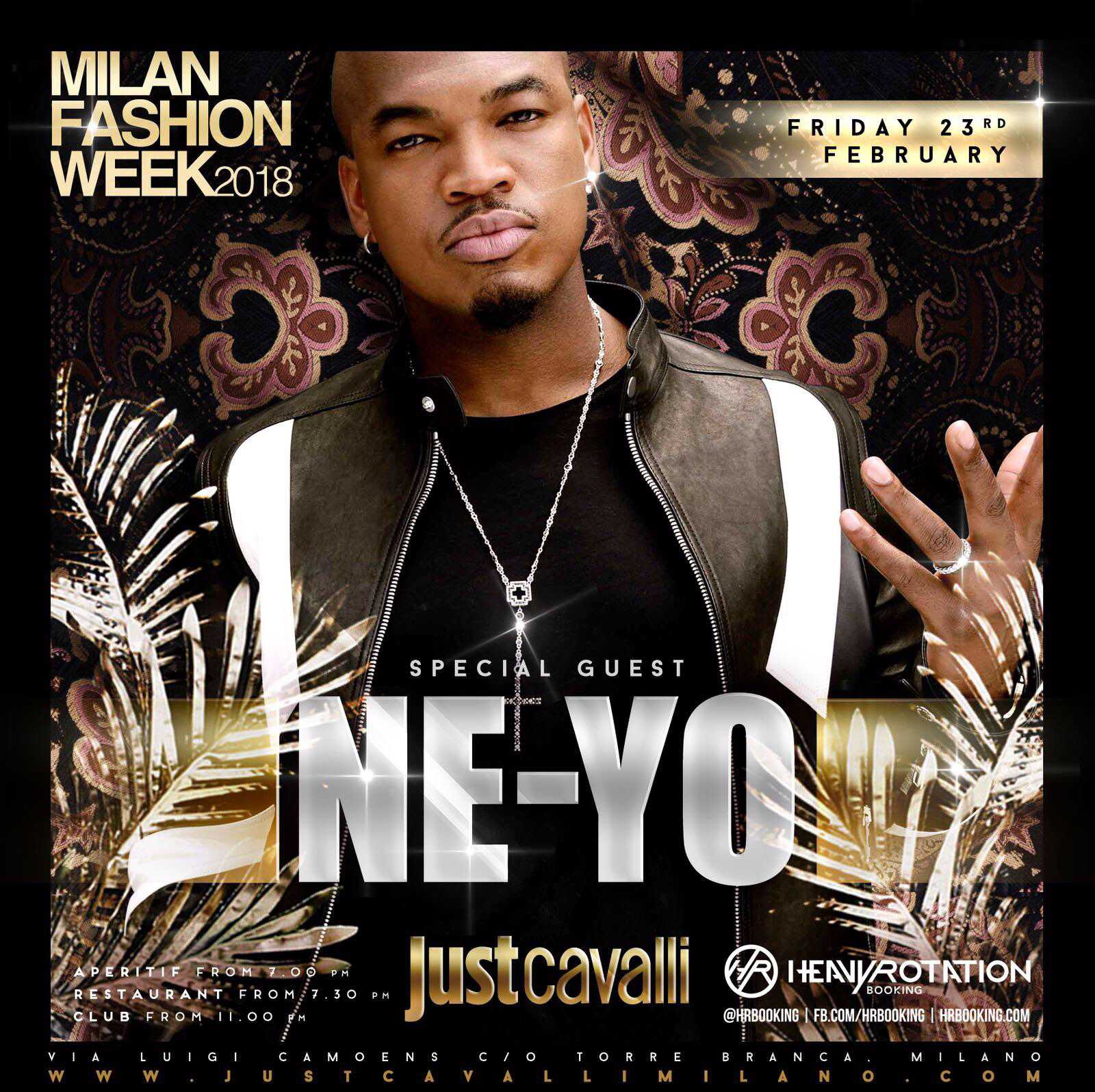 Foto: NE-yo Just Cavalli Milano