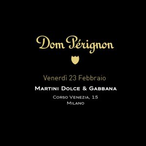 Cena Dom Perignon DOLCE e GABBANA Bar Bistrot Martini Milano