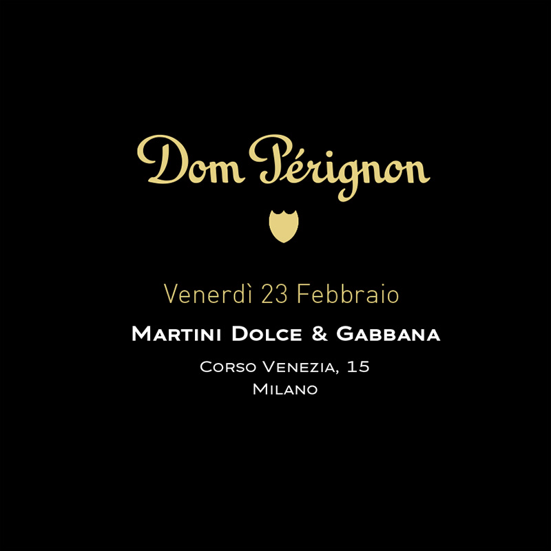 Foto: Cena Dom Perignon DOLCE e GABBANA Bar Bistrot Martini Milano