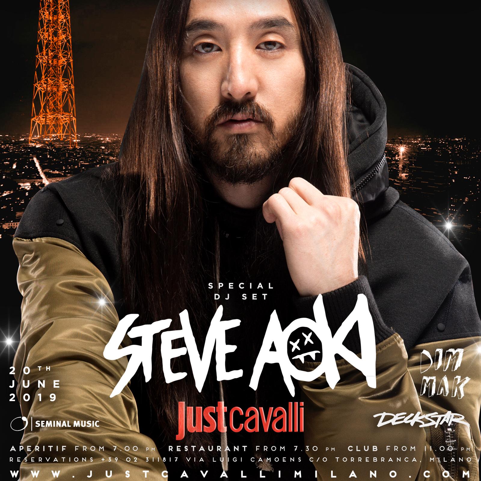 Foto: Steve Aoki Just Cavalli Milano