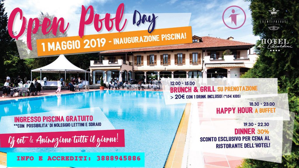 1 maggio pool party con Brunch e Grigliata