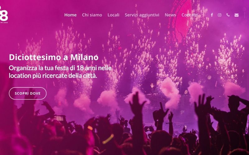 Diciottesimo a Milano – Nuovo sito online!