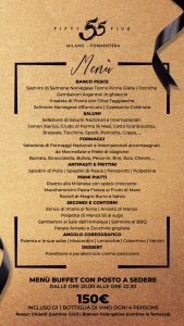 menu capodanno fifty five 55 milano 2022