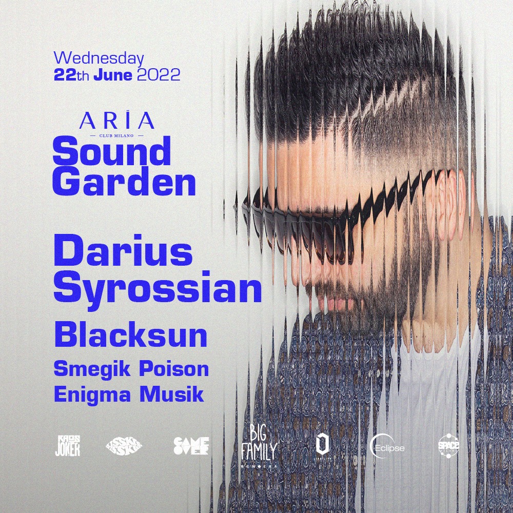 Darius Syrossian aria club milano info al 3516641431