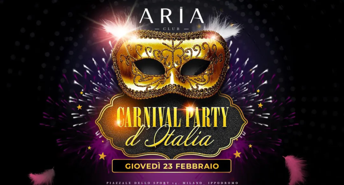 carnival party aria club milano info 388-8945886
