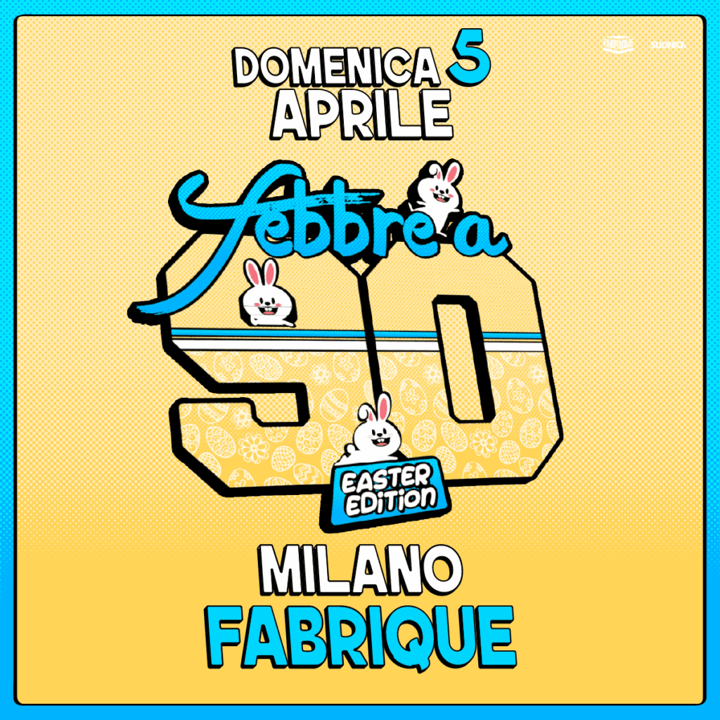 febbre a 90 fabrique milano 2026 5 Aprile info 351-6641431
