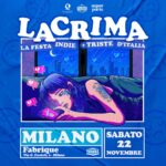 lacrima fabrique milano novembre 2025 info 351-6641431