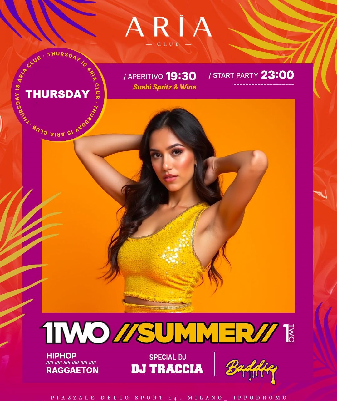 Openspritz Aria Club Milano Giovedi