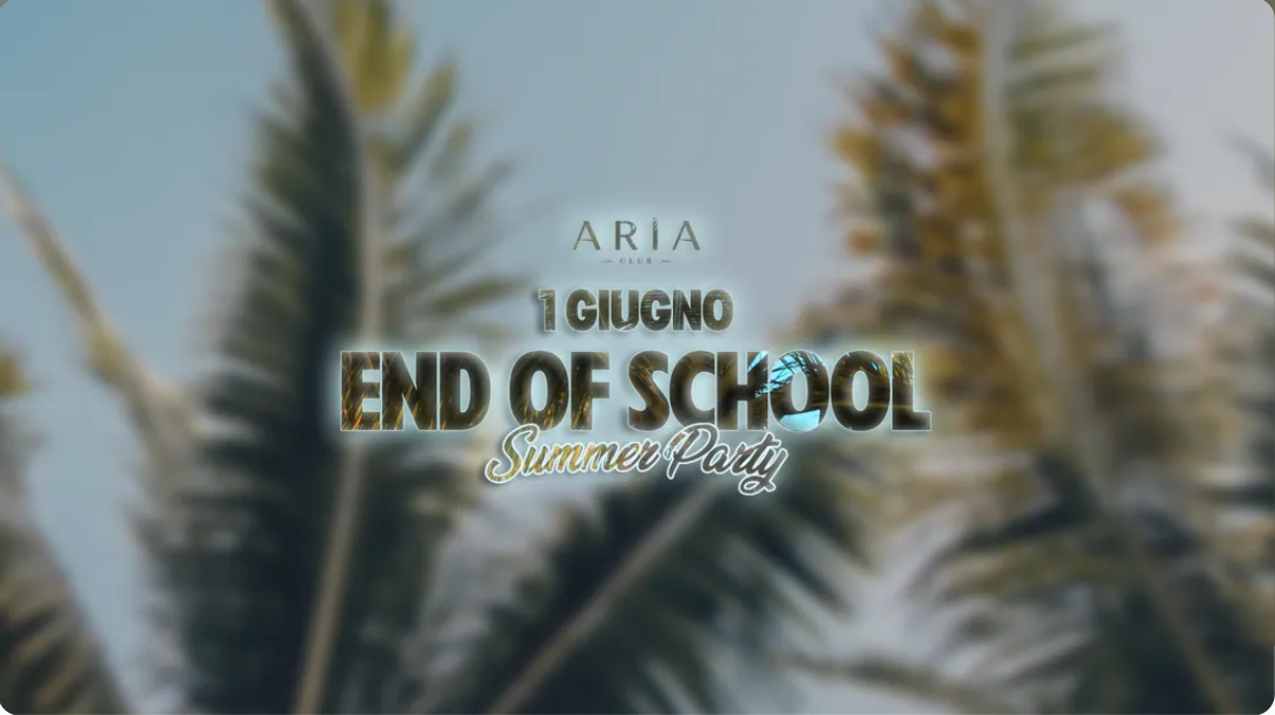 End of School Party Aria Milano