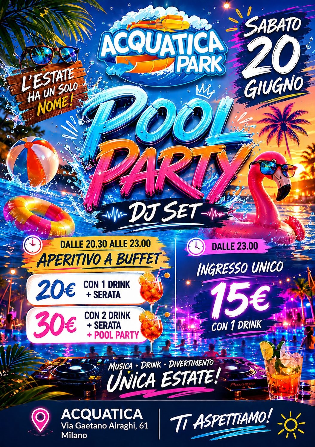 Pool Party Acquatica Milano