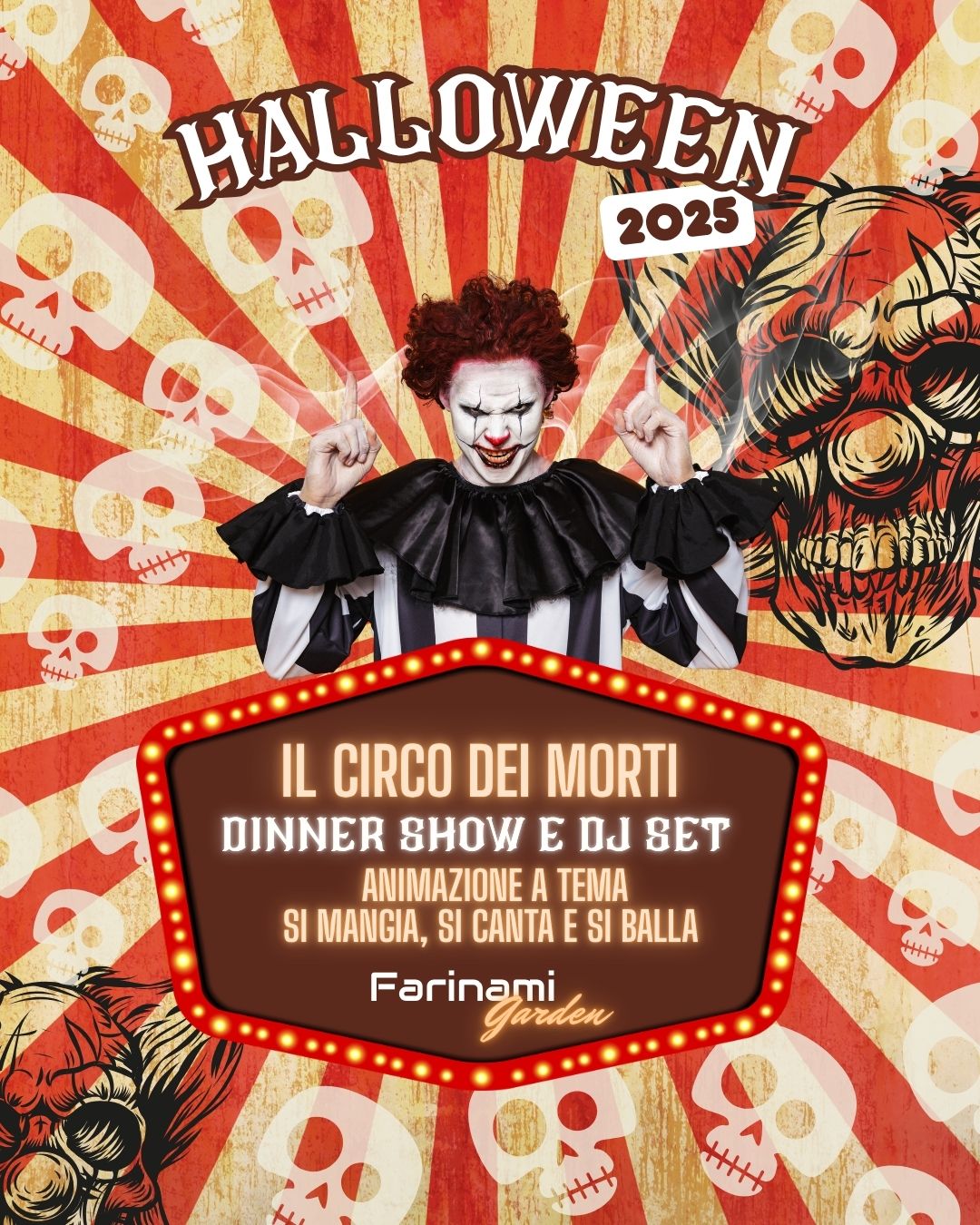 halloween farinami garden milano 2025 info 351-6641431