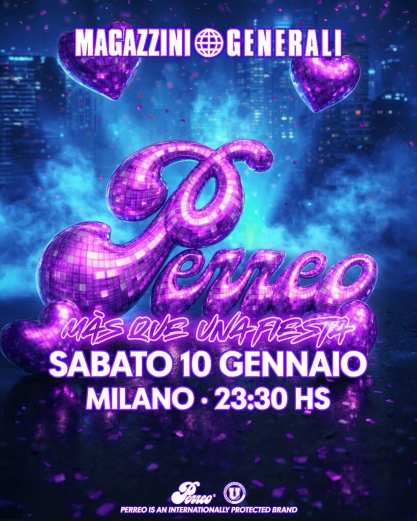 perreo magazzini generali milano 10 Gennaio 2026 info 351-6641431