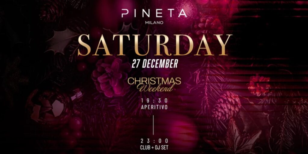 pineta milano venerdi 27 Dicembre 2025 info 351-6641431
