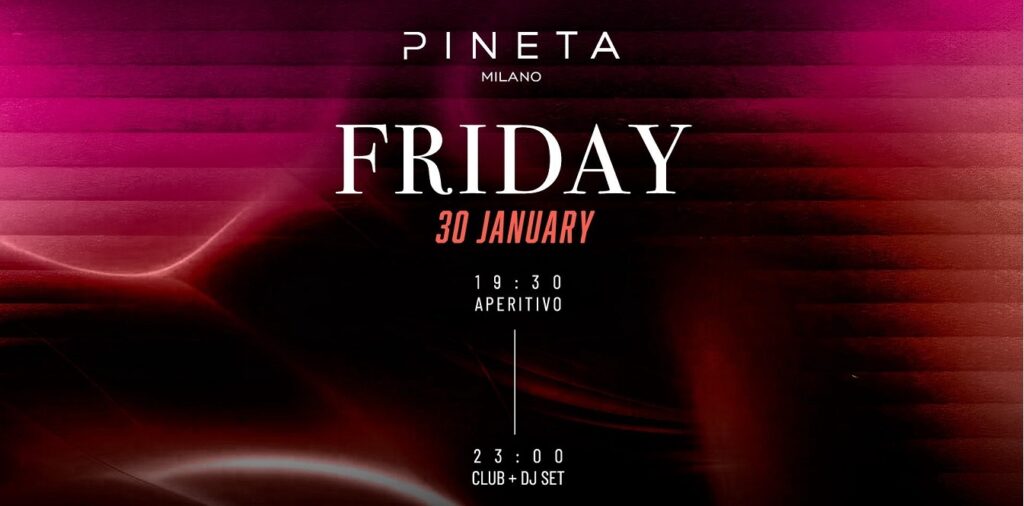 pineta milano venerdi 30 gennaio 2026 info 351-6641431