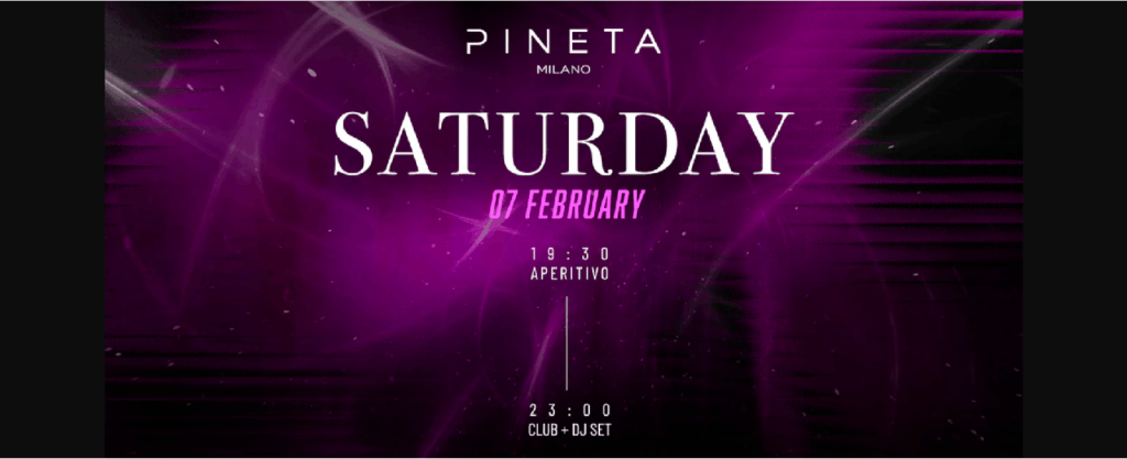pineta milano sabato 7 Febbraio 2026 info 351-6641431