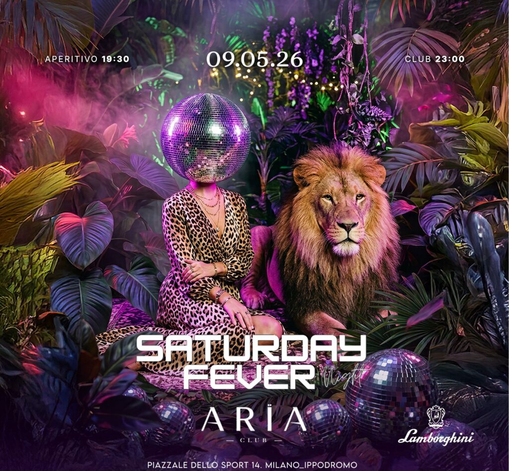 aria club milano sabato 9 Maggio 2026 info 351-6641431