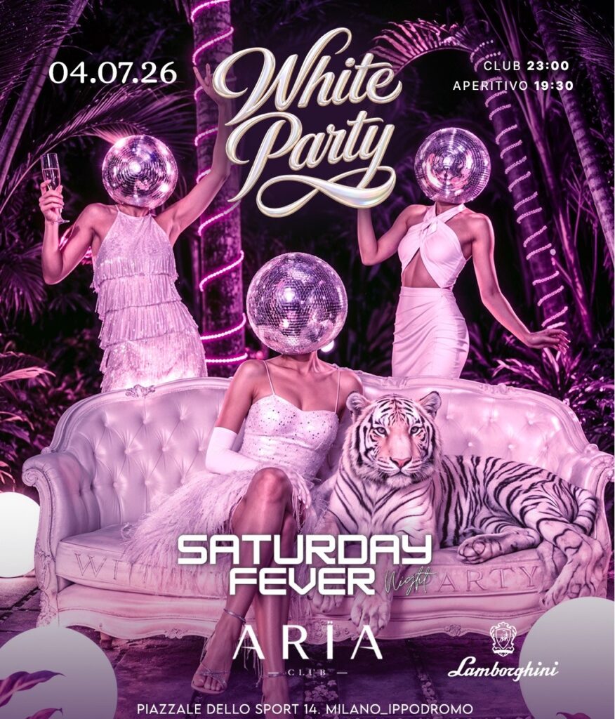 aria club milano sabato 4 luglio 2026 info 351-6641431