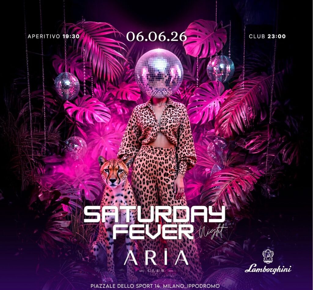 aria club milano sabato 6 giugno 2026 info 351-6641431